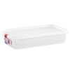 Tupper de plástico hermético rectangular. Tartera para comida reutilizable con tapa, apto para microondas, lavavajillas y congelador | Medidas: 325x176x65 2,8L Pack de 3 y 6 unidades |