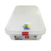 Tupper de plástico hermético rectangular. Tartera para comida reutilizable con tapa, apto para microondas, lavavajillas y congelador | Medidas: 325x176x65 2,8L Pack de 3 y 6 unidades |
