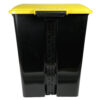 3154_cubo_basura_pedal_plastico_amarillo_general_6.jpg Cubo de Basura con Pedal | Capacidad de 80 litros | Cubo Reciclaje | Cubo de Basura Orgánico Cocina | 1 unidad Piezas Extraíbles | Limpieza Fácil | con ruedas |