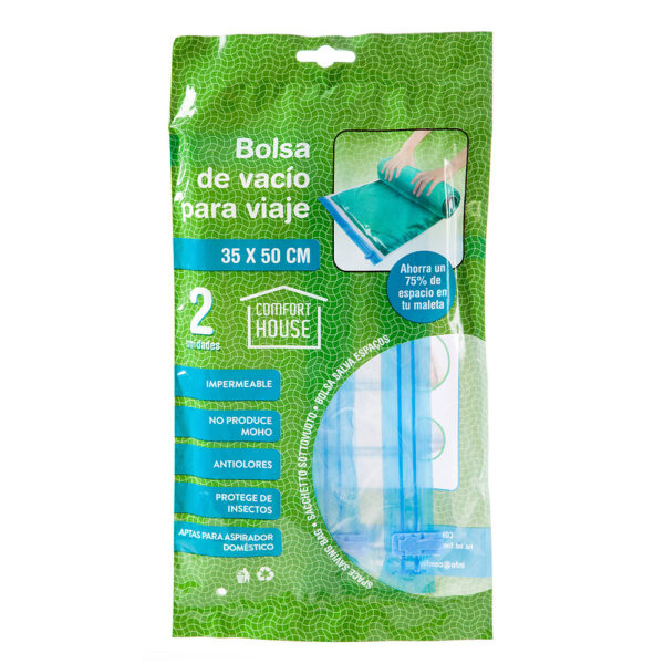 35x50.jpg Bolsas de Vacío para Ropa Paquete de 6 unidades | Cierre Hermético | Sellado Impermeable |