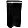 COM-FORT HOUSE | Cubo de Basura con Pedal | Capacidad de 37 litros | Cubo Reciclaje | Color Class Negro | Cubo de Basura Orgánico Cocina | 1 unidad | Piezas Extraíbles | Limpieza Fácil