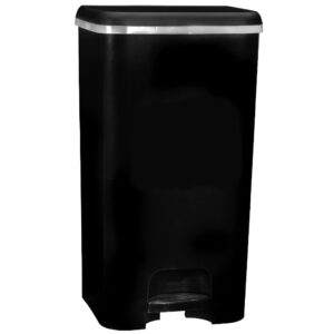 4179jAN5n2L._SL1024_.jpg COM-FORT HOUSE | Cubo de Basura con Pedal | Capacidad de 37 litros | Cubo Reciclaje | Color Class Negro | Cubo de Basura Orgánico Cocina | 1 unidad | Piezas Extraíbles | Limpieza Fácil
