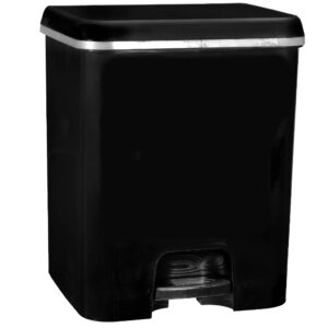 41WHvgeYjxL._SL1024_.jpg COM-FORT HOUSE | Cubo de Basura Pedal | Capacidad de 52 litros | Cubo Reciclaje con Separación | Color Class Negro | Cubo de Basura Cocina | Cubo DUO| Limpieza Fácil