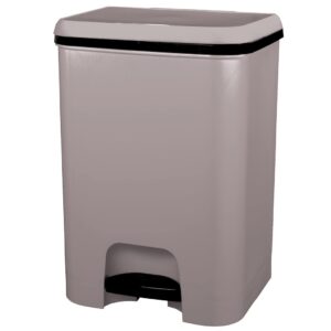 41aFJ-zwJPL._SL1024_.jpg COM-FORT HOUSE | Cubo de Basura Pedal | Capacidad de 26 litros | Cubo Reciclaje| Color Marrón | Cubo de Basura Cocina | Piezas Extraíbles | Limpieza Fácil