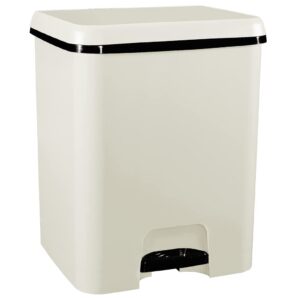 41gJUfPjvrL._SL1024_.jpg COM-FORT HOUSE | Cubo de Basura Pedal | Capacidad de 52 litros | Cubo Reciclaje con Separación | Color Verde Salvia | Cubo de Basura Cocina | Cubo DUO| Limpieza Fácil