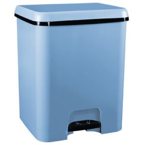 41hj5gQLGBL._SL1024_.jpg COM-FORT HOUSE | Cubo de Basura Pedal | Capacidad de 52 litros | Cubo Reciclaje con Separación | Color Azul | Cubo de Basura Cocina | Cubo DUO| Limpieza Fácil