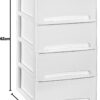 51Khcg5a1zL._AC_SL1134_.jpg COM-FORT HOUSE | Cajonera Apilable de Plástico | Modelo Lineas | Color Blanco | Modelo de 4 Cajones | Cajones de Almacenamiento Modular
