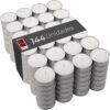 614B3w4Rb6L._AC_SL1500_.jpg COM-FORT HOUSE- Velas Blancas | Pack velas de 144 Unidades | Velas de Té Calientaplatos | Tealight | 9 Horas de Duración | Velas Decorativas Sin Perfume |