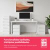 6162pbHl7AL._AC_SL1500_.jpg COM-FORT HOUSE | Cajonera Apilable de Plástico | Modelo Lineas | Color Blanco | Modelo de 3 Cajones | Cajones de Almacenamiento Modular