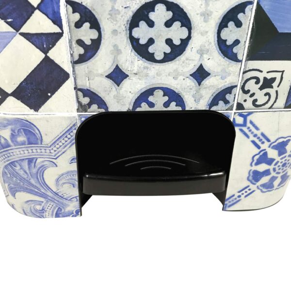 COM-FORT HOUSE | Cubo de Basura con Pedal | Capacidad de 37 litros | Cubo Reciclaje | Color Negro Metalizado | Cubo de Basura Orgánico Cocina | 1 unidad | Piezas Extraíbles | Limpieza Fácil |