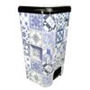 COM-FORT HOUSE | Cubo de Basura con Pedal | Capacidad de 37 litros | Cubo Reciclaje | Color Negro Metalizado | Cubo de Basura Orgánico Cocina | 1 unidad | Piezas Extraíbles | Limpieza Fácil |