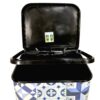 COM-FORT HOUSE | Cubo de Basura con Pedal | Capacidad de 37 litros | Cubo Reciclaje | Color Negro Metalizado | Cubo de Basura Orgánico Cocina | 1 unidad | Piezas Extraíbles | Limpieza Fácil |