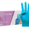 61hEHTRwgWL._SL1500_.jpg COM-FORT HOUSE - Guantes nitrilo desechables - Color Azul- Colección Dermolite - Guantes de Látex sin Polvo - Disponible en tallas XS, 100und