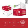 Folios Marca Smart Copy | Caja 500 Folios | DIN A4 y 80 grs | Paquetes para Oficina, Hogar | Folios para Impresoras Láser y de Inyección-Fotocopiadora-Fax | Pack de 5 Paquetes