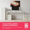 61kYI0XPnxL._AC_SL1500_.jpg COM-FORT HOUSE | Cajonera Apilable de Plástico | Modelo Ondas | Color Blanco Roto | Modelo de 3 Cajones | Cajones de Almacenamiento Modular