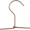 COM-FORT HOUSE Percha de Aluminio con Pinzas para Falda, Color Dorado. Pack de 8 y 14 Und. Perchas de Metal de 32 cm, Inoxidable y Resistentes. 14 Und.