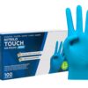 719G7FD5UL._SL1500_.jpg COM-FORT HOUSE - Guantes nitrilo desechables - Color Azul- Colección Touch - Guantes de Látex sin Polvo - Disponible en tallas L, 100und