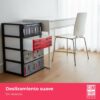 71BRkBWGrCL._AC_SL1500_.jpg COM-FORT HOUSE | Cajonera Apilable de Plástico | Modelo Iris | Diseño Cocina | Modelo de 4 Cajones | Cajones de Almacenamiento Modular