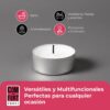 71NAe125-iL._AC_SL1500_.jpg COM-FORT HOUSE- Velas Blancas | Pack velas de 144 Unidades | Velas de Té Calientaplatos | Tealight | 9 Horas de Duración | Velas Decorativas Sin Perfume |