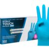 71O2h2W3w8L._SL1500_.jpg COM-FORT HOUSE - Guantes nitrilo desechables - Color Azul- Colección Touch - Guantes de Látex sin Polvo - Disponible en tallas M, 100und