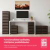 71RPOZkATL._AC_SL1500_.jpg COM-FORT HOUSE | Cajonera Apilable de Plástico | Modelo Bambu | Color Wengue | Modelo de 4 Cajones | Cajones de Almacenamiento Modular
