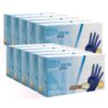 COM-FORT HOUSE - Guantes nitrilo desechables - Color Azul- Colección Softskim - Guantes de Látex sin Polvo - Disponible en tallas XS, 1000und