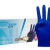 71VQ-BUwVFL._SL1500_.jpg COM-FORT HOUSE - Guantes nitrilo desechables - Color Azul- Colección Softskim - Guantes de Látex sin Polvo - Disponible en tallas S, 100und