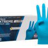 71dliUXAvL._SL1500_.jpg COM-FORT HOUSE - Guantes Nitrilo Resistentes - Color Azul- Colección Extreme Lite - Guantes de Látex sin Polvo - Disponible en tallas XL, 100 und