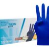 COM-FORT HOUSE - Guantes nitrilo desechables - Color Azul- Colección Softskim - Guantes de Látex sin Polvo - Disponible en tallas XS, 100und