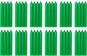 COM-FORT HOUSE- Vela de mesa Verda - Pack velas de 48 Unidades - Velas Decorativas Sin Perfume - Velas para tu Hogar