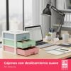 Cajonera Apilable de Plástico | Modelo Multicolor | Color Blanco | Modelo de 3 Cajones | Cajones de Almacenamiento Modular