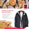 Pack de 10 Perchas de Madera Maciza Nogal con Gancho Giratorio 360° y Muescas Antideslizantes - con Barra para Pantalones - Alta Resistencia