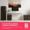 71ueTCvMILL._AC_SL1500_.jpg COM-FORT HOUSE | Cajonera Apilable de Plástico | Modelo Bambu | Color Wengue | Modelo de 3 Cajones | Cajones de Almacenamiento Modular