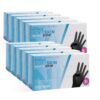COM-FORT HOUSE - Guantes nitrilo desechables - Color Negro- Colección Softskim - Guantes de Látex sin Polvo - Disponible en tallas S,1000und