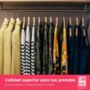 COM-FORT HOUSE | Perchas de Madera | Color Natural | Diseño Elegante | Madera Maciza | Perchas con Garra | para Trajes | Pack de 40 Unidades | Gancho de Acero Inoxidable Giratorio |