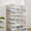 Caja para Zapatos Transparente | Cajas Organizadoras | Almacenamiento de Zapatos Plegables y Apilables | Mueble Zapatero | Cajas Almacenaje Plástico Con Separador |