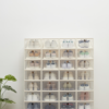 Caja para Zapatos Transparente | Cajas Organizadoras | Almacenamiento de Zapatos Plegables y Apilables | Mueble Zapatero | Cajas Almacenaje Plástico Con Separador |