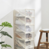 Caja para Zapatos Transparente | Cajas Organizadoras | Almacenamiento de Zapatos Plegables y Apilables | Mueble Zapatero | Cajas Almacenaje Plástico Con Separador |
