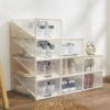 Caja para Zapatos Transparente | Cajas Organizadoras | Almacenamiento de Zapatos Plegables y Apilables | Mueble Zapatero | Cajas Almacenaje Plástico Con Separador |