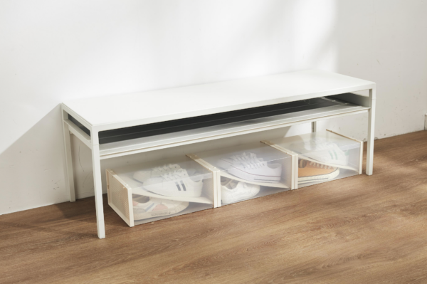Caja para Zapatos Transparente | Cajas Organizadoras | Almacenamiento de Zapatos Plegables y Apilables | Mueble Zapatero | Cajas Almacenaje Plástico Con Separador |