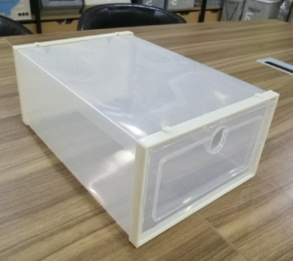Caja para Zapatos Transparente | Cajas Organizadoras | Almacenamiento de Zapatos Plegables y Apilables | Mueble Zapatero | Cajas Almacenaje Plástico Con Separador |