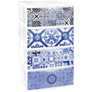Cajonera de Plástico Apilable Para Almacenaje - Tipo: Efecto Cristal