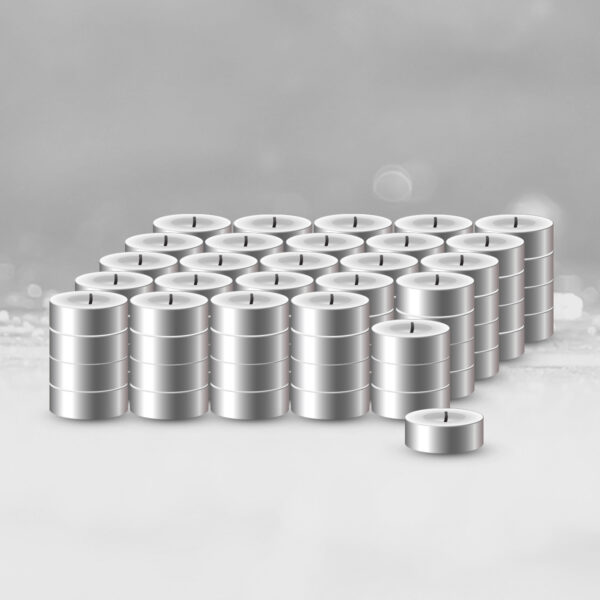 Velas Blancas | Unidades | Velas de Té Calientaplatos | Tealight | Velas Decorativas Sin Perfume | Velas para Cena Romantica en Casa |