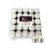 Velas Blancas | Unidades | Velas de Té Calientaplatos | Tealight | Velas Decorativas Sin Perfume | Velas para Cena Romantica en Casa |